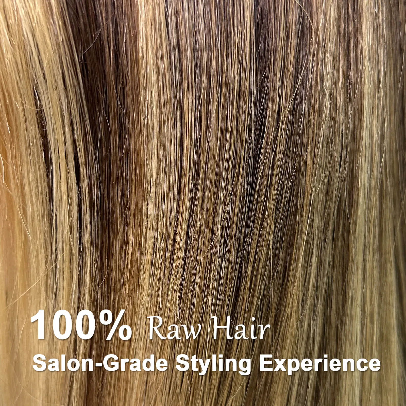 Warm brown caramel balayage wig — classic multi-tonal blend